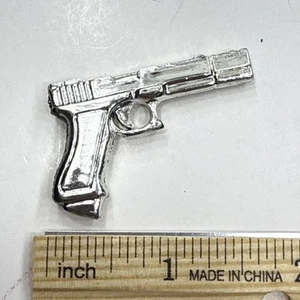 GI JOE 12”- Gun/Pistol/Weapon Silver 1/6 Scale Dragon 21st Century Power Team CL - Picture 1 of 10