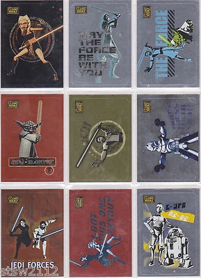 STAR WARS 2008 TOPPS THE CLONE WARS MOVIE STICKERS FOIL STICKER INSERT SET (10) - Image 1 of 4