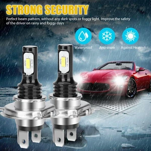2x 6500K H4 9003 HB2 Super Bright LED Headlight Kit High Low Beam Bulb White - Picture 1 of 12