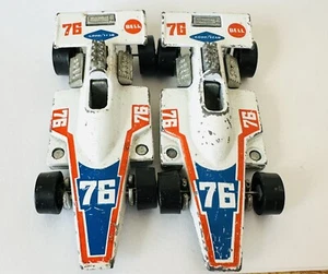 Hot Wheels Blackwall 1977 Formula 5000 #76 White Race Car Lot Of 2 Diecast - Picture 1 of 4