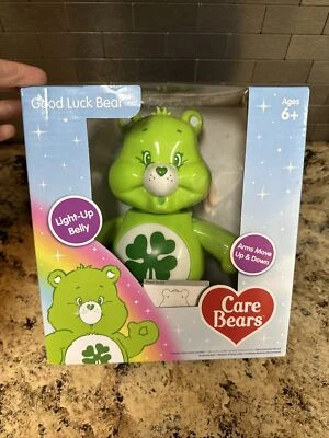 ANIMATED Care Bears-GOOD LUCK BEAR™ Waving Figure 7.9in X 7.7in Ages 6+ FAST DEL - Image 1 of 4