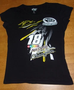 Kyle Busch "18" Nascar Sprint Cup Series Champion 2015 Black Tshirt Size Large - Picture 1 of 8