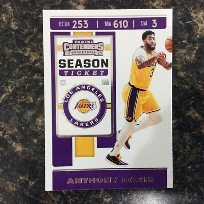 2019-20 Panini Contenders - Anthony Davis #7 Season Ticket - Image 1 of 2