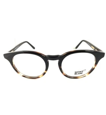 Nuevo MONTBLANC Para hombres Anteojos Marco Tortuga Redondo Rx MB 42S 05 47mm Foto 1 de 4