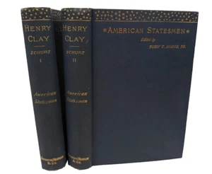 American Statesman Life of Henry Clay by Carl Schurz 1887 Volume I & II - Picture 1 of 8