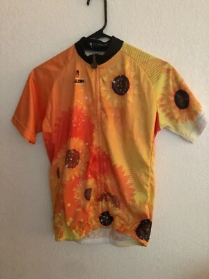 Camiseta deportiva de ciclismo Paladin Ipalaoin para mujer mediana cremallera completa girasol manga corta Foto 1 de 2