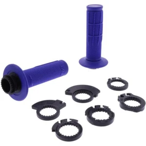 Manopole Cross PROGRIP 709 Lock-On Moto Scooter PitBike Enduro Motard Blu - Foto 1 di 1