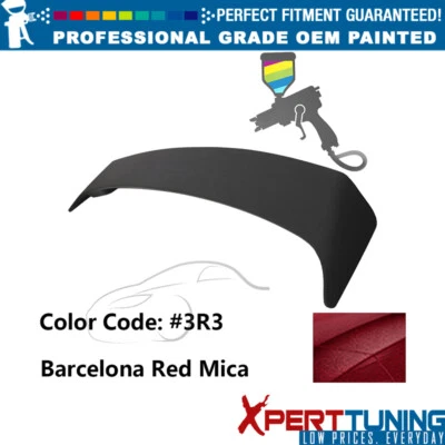 Fits 09-13 Toyota Corolla OE Style Painted #3R3 Red Trunk Spoiler W/ LED Brake Foto 1 de 4