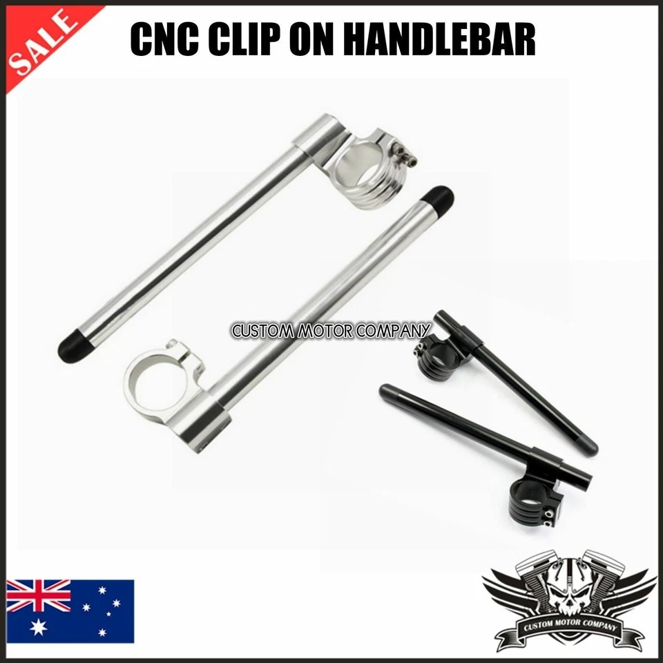 2X Clip On Riser Negro Manillar Ducati Supersport 750 1000 SS 50mm Tubo Horquilla Foto 1 de 4