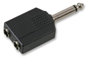 Adaptateur, Mono 6.35MM Plug-Rcpt, Acoustique Adaptateurs PE000036 - Photo 1/2