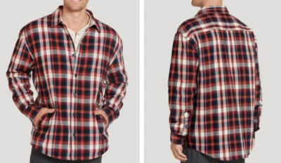 JOCKEY Outdoors Mens Woven Cotton Plaid L/S SHIRT JACKET  M-3XL  #9529 NWT - Image 1 of 3