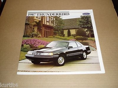 1987 Ford Thunderbird LX Turbo Sport sales brochure ORIGINAL dealer literature - Изображение 1 из 3