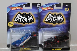Hot Wheels  1966 Series #3  BATMOBILE & SERIES #2 BATBOAT - Picture 1 of 3