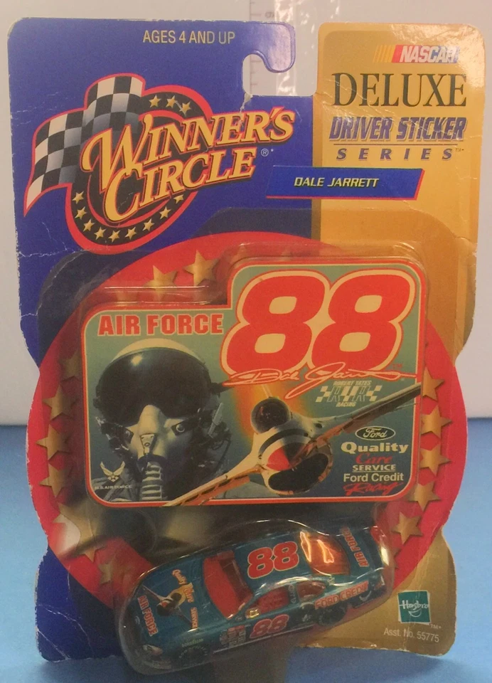 Dale Jarrett 88 Air Force Deluxe Driver Sticker Series Winners Circle 1 64