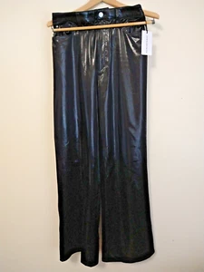 WeWoreWhat High Rise Stretch Wide Leg Pant Black Size 28 Relaxed Fit NEW - Picture 1 of 9