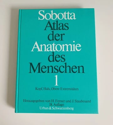 Sobotta Atlas der Anatomie des Menschen Band 1 Medizin Physio - Bild 1 von 4