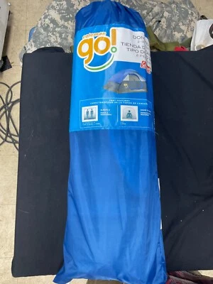 Купольная палатка Coleman Go на 2 человека 7 футов x 5 футов синяя и черная - Изображение 1 из 4