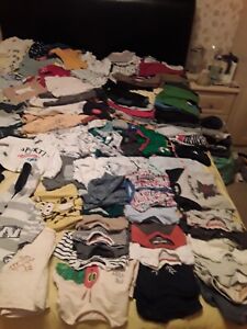 JOB LOT BABY BOYS CLOTHES 3-6 MONTHS 131 ITEMS  VARIOUS BRANDS