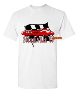 CAMISETA BONNEVILLE SALT FLATS 53 café racer moto carreras vintage retro - Imagen 1 de 3