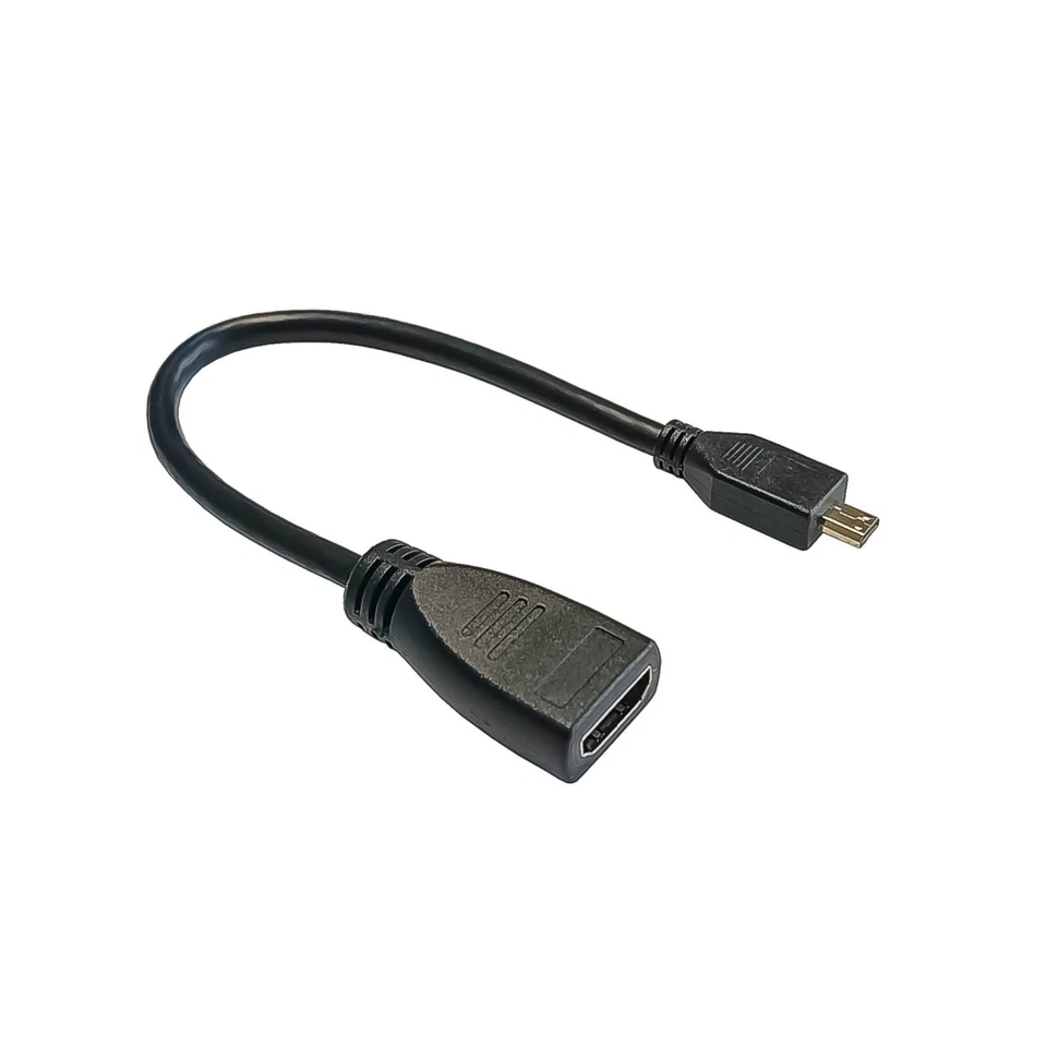 Cavo Adattatore Micro HDMI Femmina a HDMI Micro D Maschio Placcato Oro 0,20 m - Immagine 1 di 1