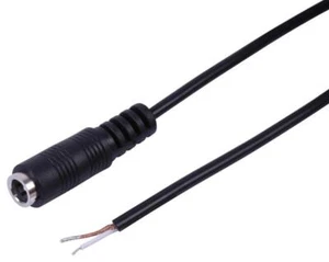 Cable de extensión de alimentación de CC, toma de 2,1x5,5 mm hasta extremos desnudos, 3 m - PELB2053 - Imagen 1 de 1