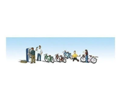 Woodland Scenics A2194 N Scale Bicycle Buddies - Image 1 of 4