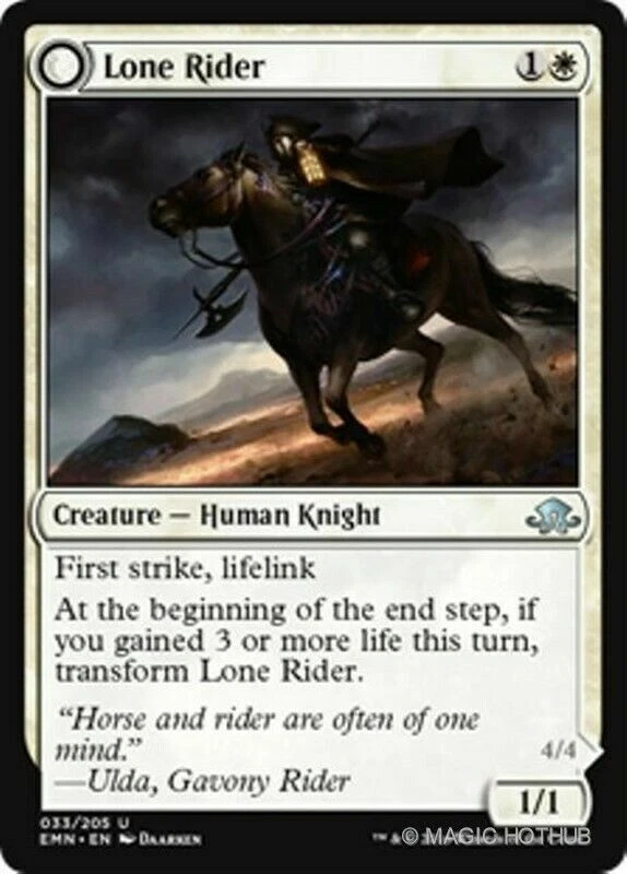 LONE RIDER - MTG Eldritch Moon Uncommon Creature - Image 1 of 1