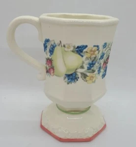 Taza de café vintage Avon Sweet Country Harvest borde hexagonal taza de té fruta - Imagen 1 de 5