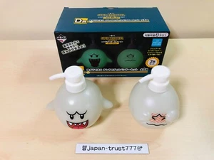 Super Mario Bros. Ichiban Kuji D Boo Pump Dispenser Set Glow in the Dark Teresa - Picture 1 of 18