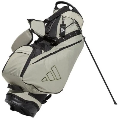 adidas men's versatile stand caddy bag NMH85 HT6820 silver pebble 2023 model - Image 1 of 4