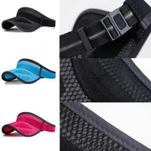 Sun Visor Adjustable Sports Tennis Golf Headband Cap Men Women Travel Hat UK New - Picture 1 of 30