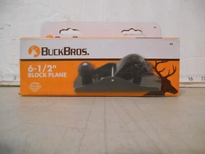 NEW BuckBros. 6-1/2" Block Plane Low Angle Block Plane Hardened & Tampered Blade - Picture 1 of 6