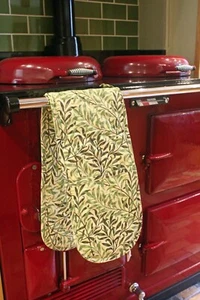 William Morris Gallery Willow Bough Green Doppelofenhandschuhe - Bild 1 von 8