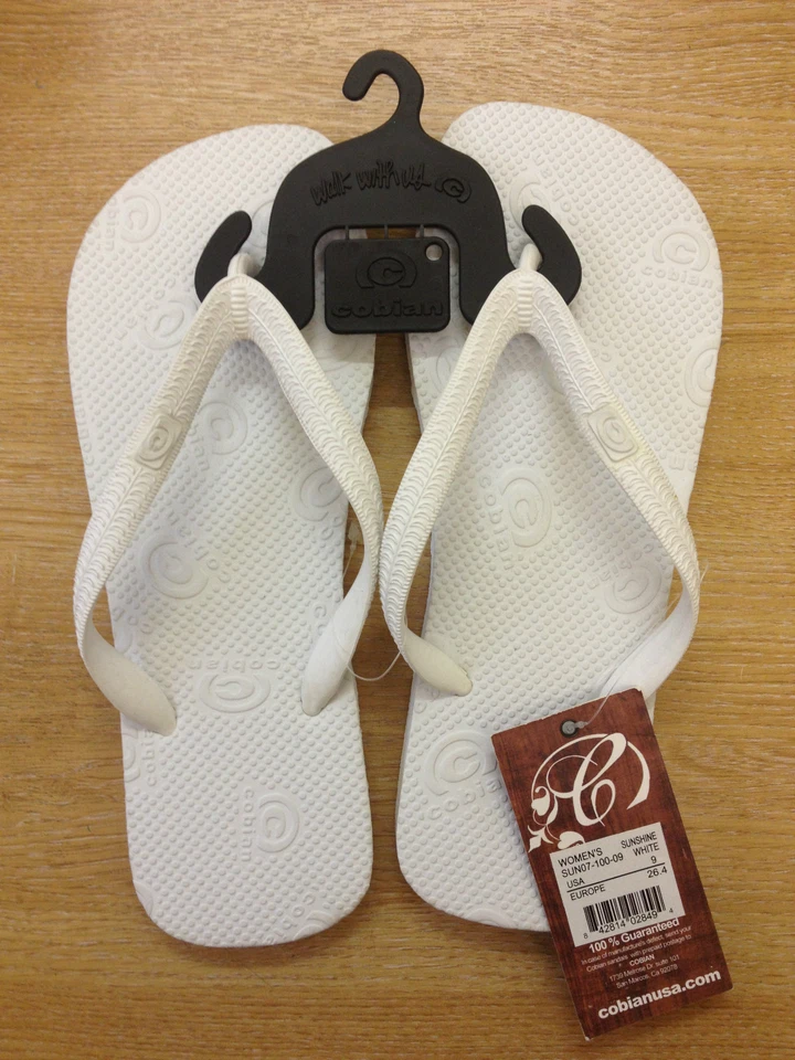 Cobian SUN07-100-White Sunshine Flip Flops Women White - Imagem 1 de 1