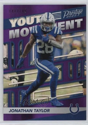 2022 Panini Prestige Youth Movement Xtra Points Purple /149 Jonathan Taylor - Image 1 of 2