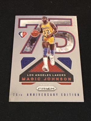 2021-22 Panini Prizm NBA 75th Logo Retail #15 Magic Johnson - Los Angeles Lakers - Image 1 of 4