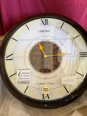 精工 Melodies in Motion 音乐动画 限量木偶时钟 QXM130R-h NOS — 第 1/4 张图片