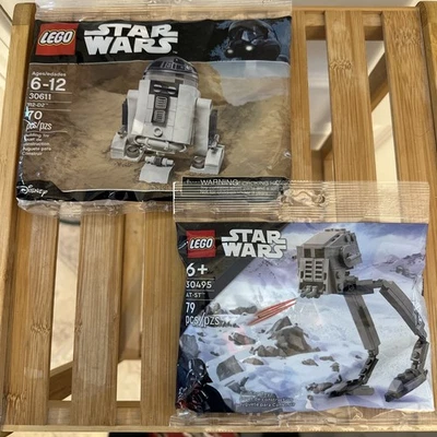 Lote LEGO 30611 Star Wars R2-D2 Polybag + BONO AT-ST 30495 ¡NUEVO! ¡SELLADO! ¡RETIRADO! Foto 1 de 4