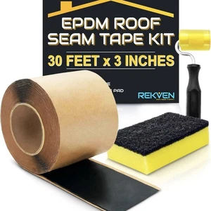 EPDM Rubber Roofing Seam Tape Kit - 30 Feet X 3 Inch - Double Sided Butyl Tape – - Picture 1 of 6