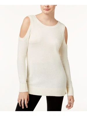 Suéter KENSIE Mujer Marfil Hombro Frío Manga Larga Joya Cuello Talla: S Foto 1 de 4