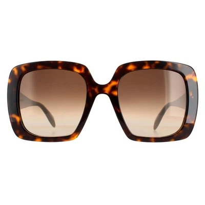 Gafas de sol Alexander McQueen AM0378S 002 marrón tortuga degradado Foto 1 de 4
