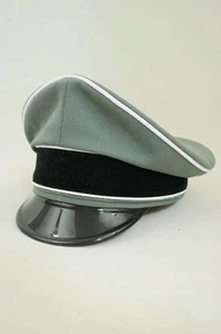 WWII German Waffen Elite officer Gabardine Visor cap Infantry - Imagen 1 de 2