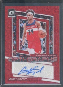 2023-24 Donruss Optic COREY KISPERT #OG-KPT Opti-Graphs Red Choice Auto - Picture 1 of 2