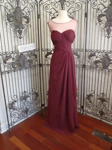 F19 B2 JASMINE B183013 SZ 14 CRANBERRY $225 FORMAL COCKTAIL PARTY DRESS GOWN - Picture 1 of 9