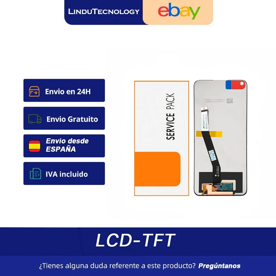 Pantalla Completa Digitalizador+LCD Redmi Note 9 Original,  Envio 24/48h - Imagen 1 de 1