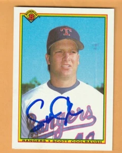 Scott Coolbaugh Texas Rangers AUTO firmado 1990 Bowman Texas Longhorns - Imagen 1 de 2