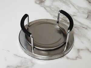 Stainless Steel Desk Top Coaster For Tumblers Mugs Or Cups Non Slip Bottom - Picture 1 of 10
