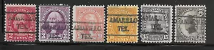 Texas Precancels - Amarillo 492 - 6 1926/32 Stamps - Picture 1 of 1
