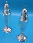 Vintage Sterling Silver Salt And Pepper Shakers Art Deco Style Wedding Gift