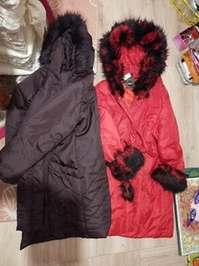 2 Jacket Long Red And Purple - Picture 1 of 5